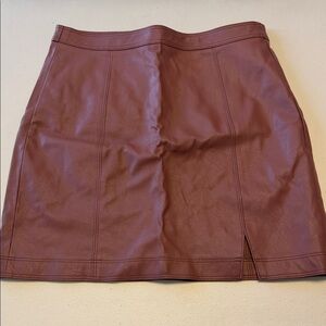 Shinestar Faux Leather Mini Skirt